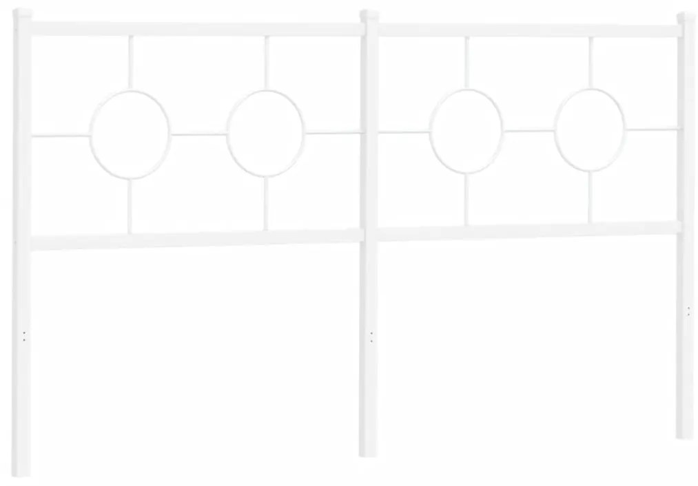 vidaXL Κεφαλάρι Λευκό 160 εκ. Μεταλλικό