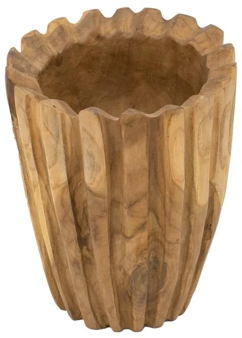 Artekko Woody Βάζο από Φυσικό Ξύλο Teak - art-70655 - 70655