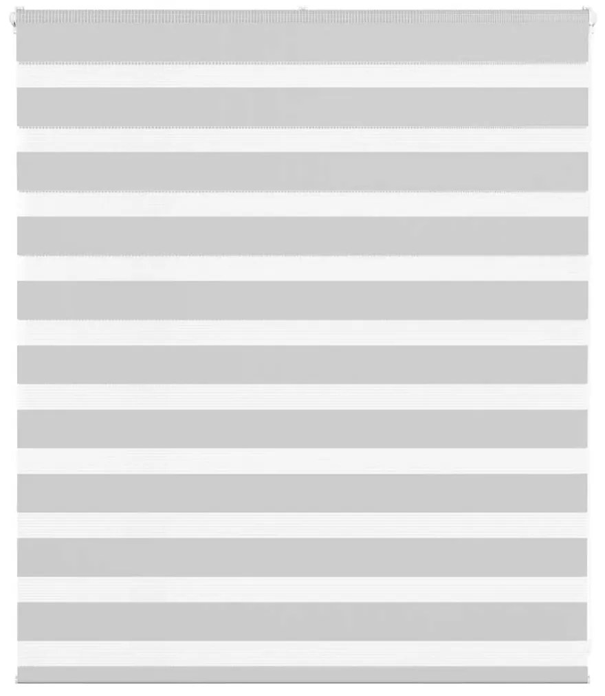 vidaXL Ζέβρα τυφλή Ανοιχτό Γκρι Πλάτος υφάσματος 120,9 εκ. Πολυεστέρας