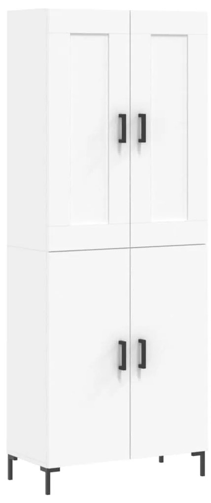 vidaXL Ντουλάπι Λευκό 69,5x34x180 εκ. από Επεξεργασμένο Ξύλο