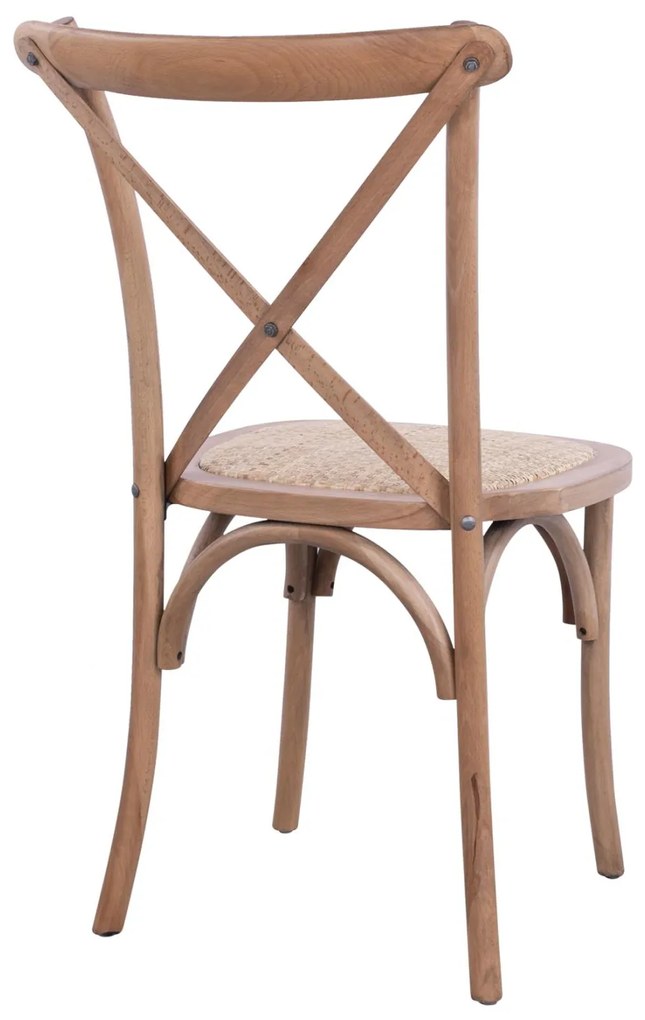Καρέκλα OWEN Ξύλινη Στοιβαζόμενη Οξιά Dark Honey 45x55,5x90εκ. 45x55.5x90 εκ.