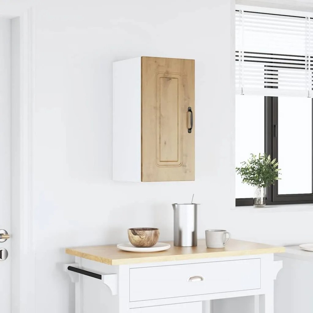 ντουλάπι τοίχου κουζίνας "Kalmar" Artisan Oak Engineered Wood - Καφέ