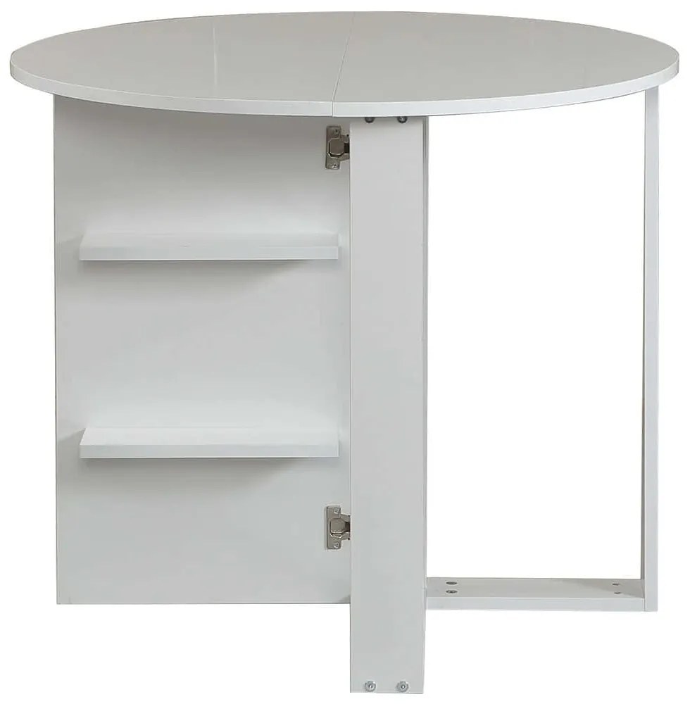 Τραπέζι Αναδιπλούμενο Middle 801CMY2920 90x45x77cm White Μοριοσανίδα, Μελαμίνη