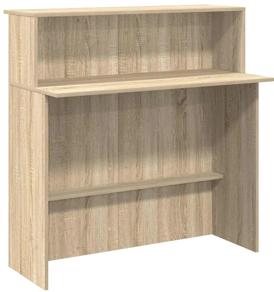 vidaXL Γραφείο υποδοχής Sonoma Δρυς 100x50x103,5εκ. Επεξεργασμένο Ξύλο