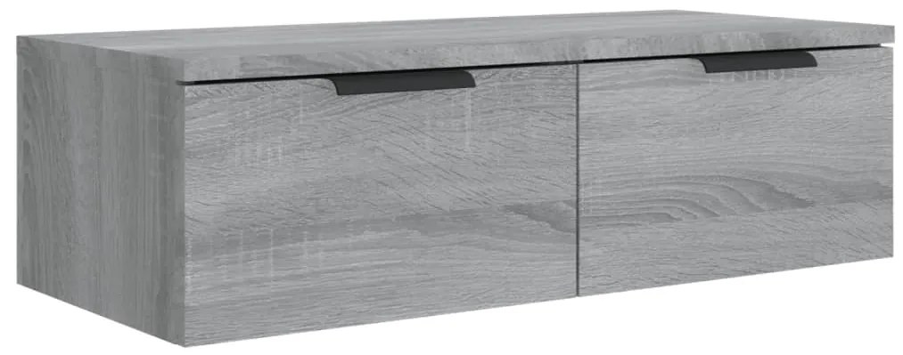 vidaXL Ντουλάπια Τοίχου 2 τεμ. Γκρι Sonoma 68 x 30 x 20 εκ. Επ. Ξύλο