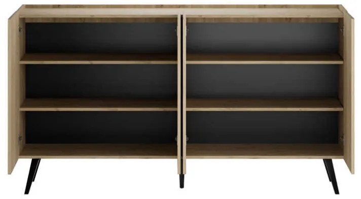 Μπουφές Luna Megapap χρώμα oak 180x43x100εκ.