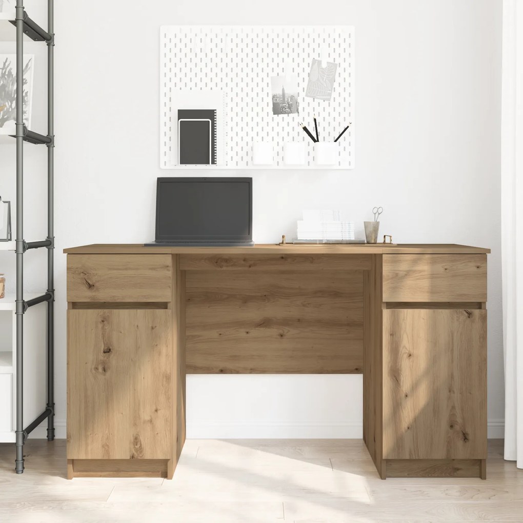 vidaXL Γραφείο Artisan Oak 140x49x76 εκ. Επεξεργασμένο ξύλο