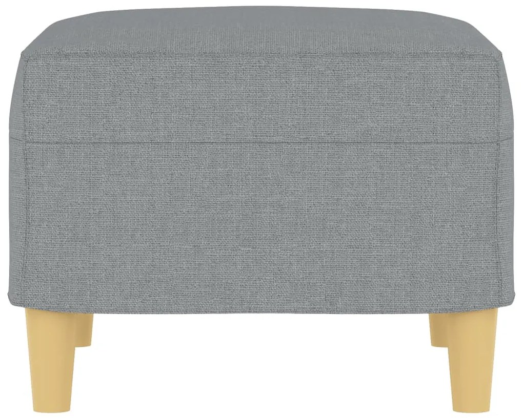 vidaXL Υποπόδιο Ανοιχτό Γκρι 60 x 50 x 41 εκ. Υφασμάτινο