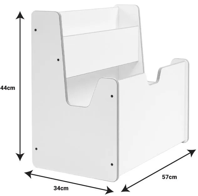 Ραφιέρα Crane λευκό mdf 57x34x55εκ