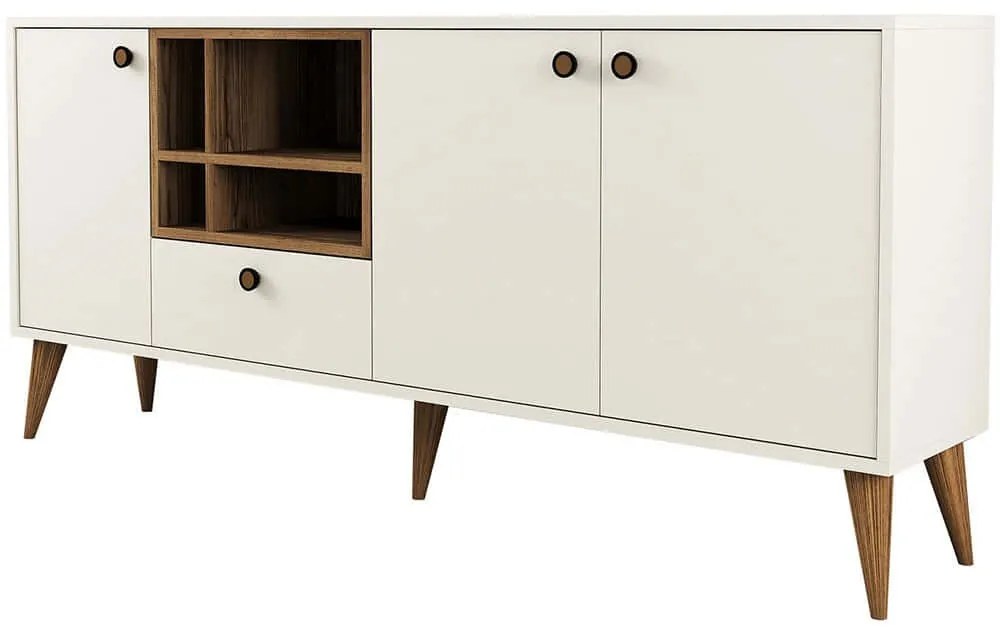 Μπουφές Napoli 845HCT5341 180x35x81cm Cream Πλαστικό,Μοριοσανίδα