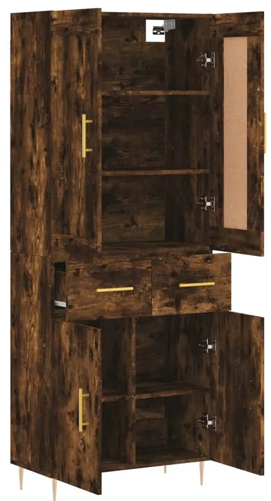 vidaXL Ντουλάπι Καπνιστή Δρυς 69,5x34x180 εκ. από Επεξεργασμένο Ξύλο