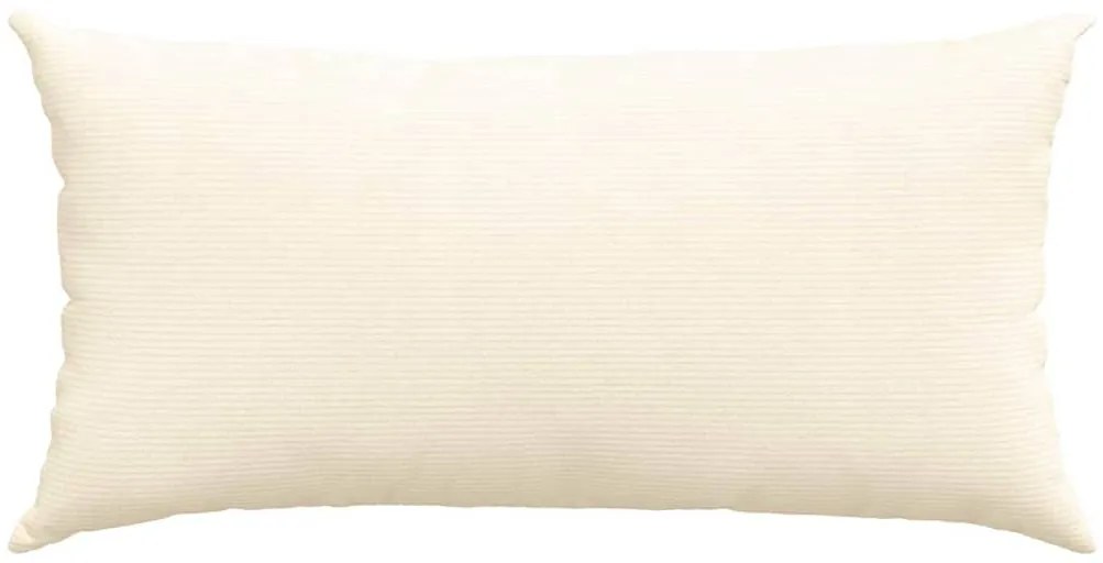 vidaXL Μαξιλάρι Καναπέ 2 pcs Κρεμ 80 x 40 cm Υφασμάτινο Κορντουρά