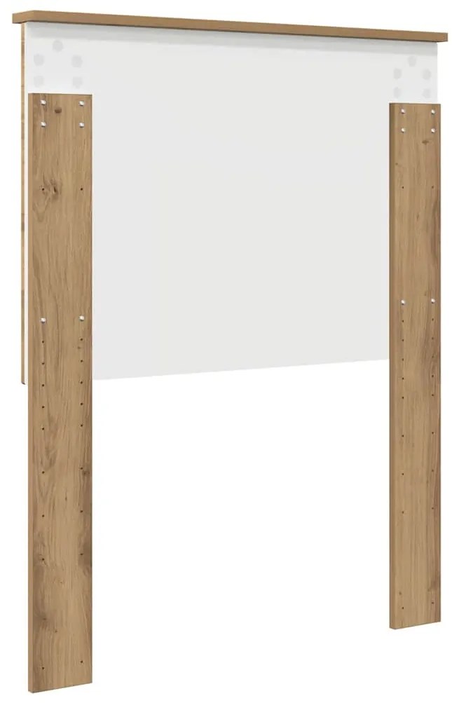 vidaXL Κεφαλάρι με κεφαλάρι Artisan Oak 75 cm Επεξεργασμένο ξύλο