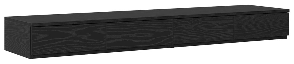 vidaXL Συστήματα Συρταριών Μαύρο Δρυς 160x36,5x16,5 εκ Επεξεργασμένο Ξύλο