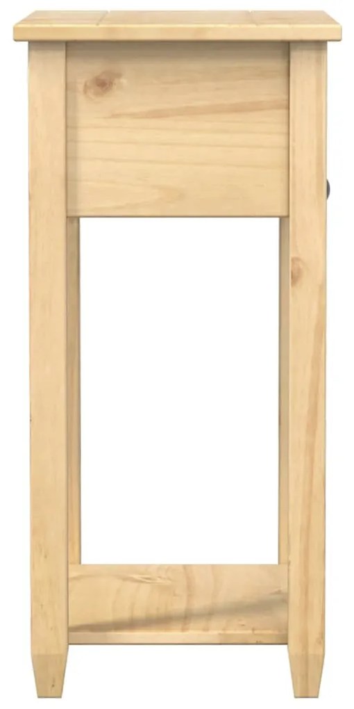Τραπέζι Κονσόλα Corona 55x35x73 εκ. από Μασίφ Ξύλο Πεύκου - Καφέ