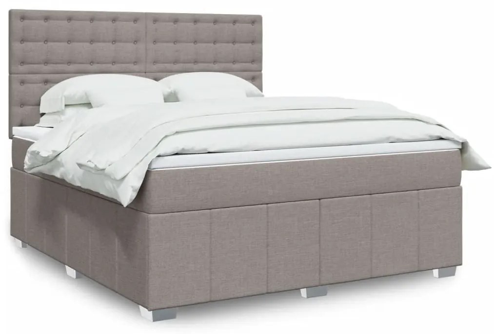 ΚΡΕΒΑΤΙ BOXSPRING ΜΕ ΣΤΡΩΜΑ TAUPE 180X200 ΕΚ. ΥΦΑΣΜΑΤΙΝΟ 3294065