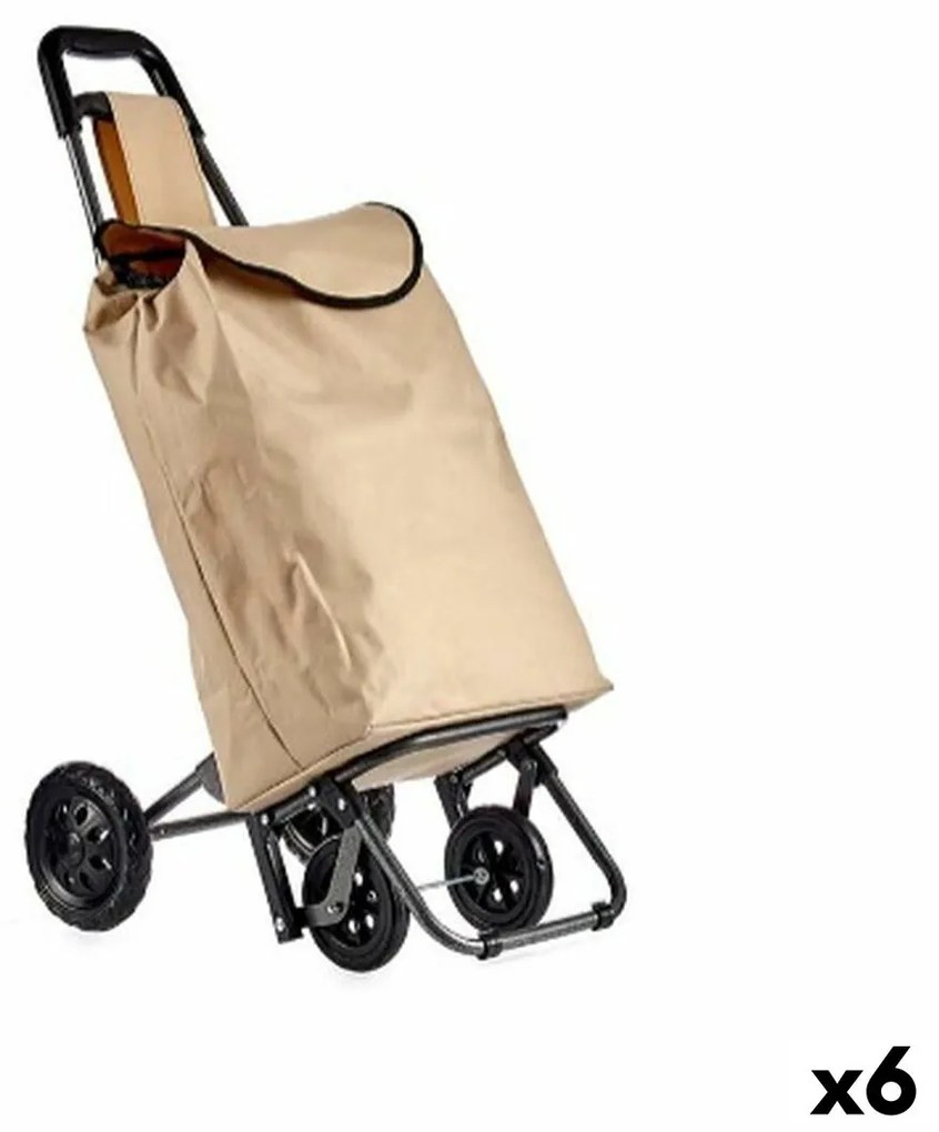 Καροτσάκι Αγορών Kinvara Μαύρο Μπεζ 30 L 22 x 98 x 38 cm (x6)