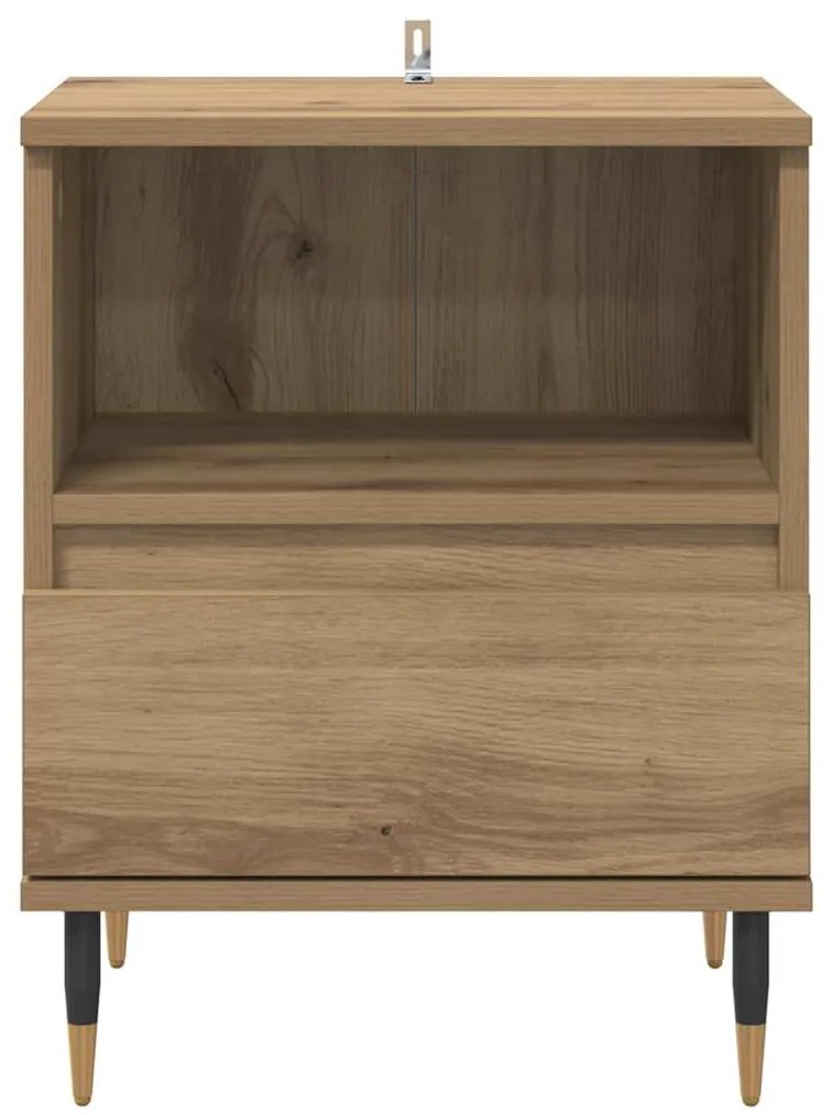 vidaXL Κομοδίνο Artisan Oak 40 x 35 x 50 εκ. Επεξεργασμένο ξύλο