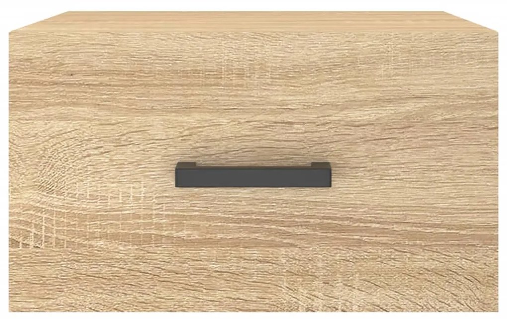 vidaXL Κομοδίνα Επιτοίχια Sonoma Δρυς 35 x 35 x 20 εκ.