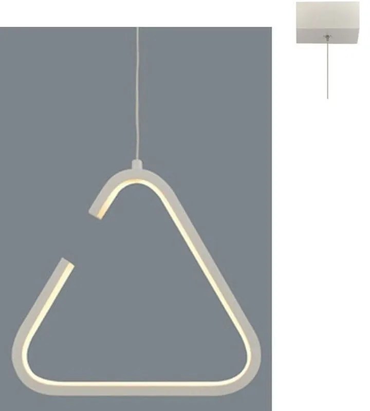 Φωτιστικό Οροφής Led V29LEDP23WH 7W 3000K 725lm 23X11XH128 White Aca Decor Metal