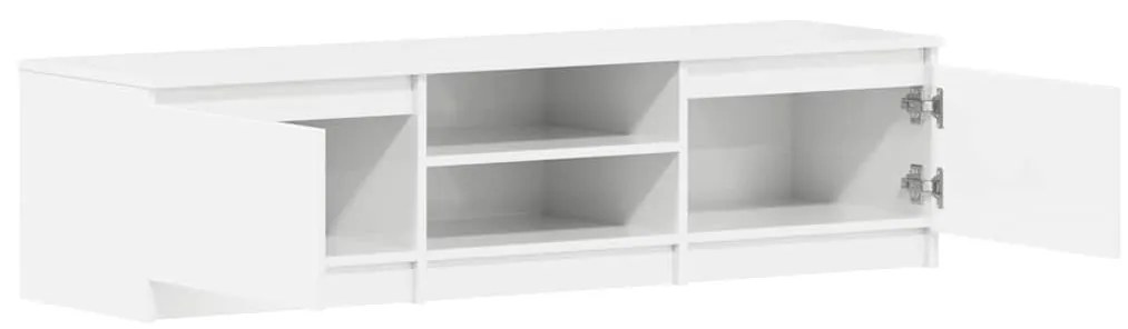 vidaXL Έπιπλο Τηλεόρασης Γυαλιστερό Λευκό 140x40x35,5 εκ. Επεξ. Ξύλο