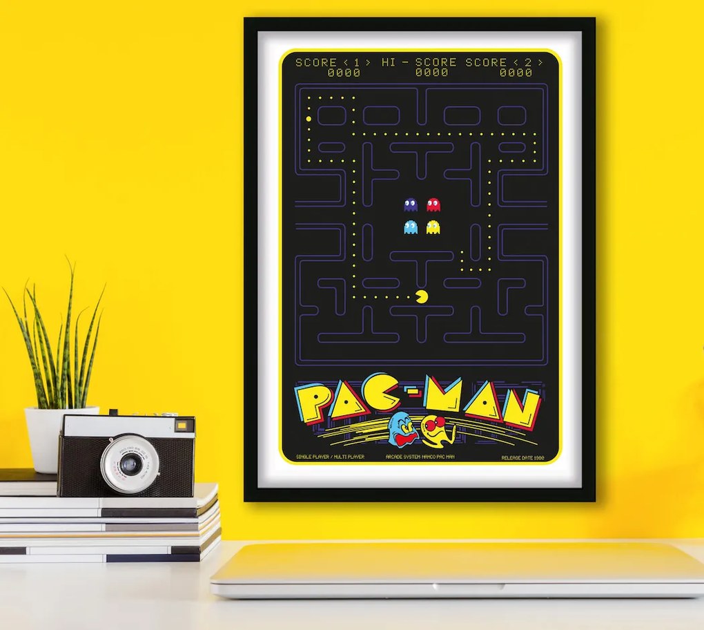 Πόστερ &amp; Κάδρο Pac-Man GM120 21x30cm Εκτύπωση Πόστερ (χωρίς κάδρο)