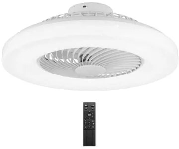 POWERTECH smart ανεμιστήρας οροφής HLL-0172 με LED φως, 36W, Φ55x20cm, λευκός