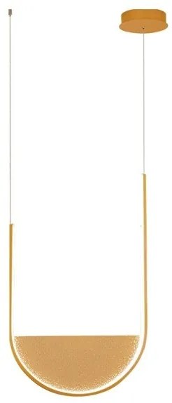 Κρεμαστό Φωτιστικό Οροφής 32cm LED 20W IP20 3000-4000K Zambelis-23167-Χρυσό 23167