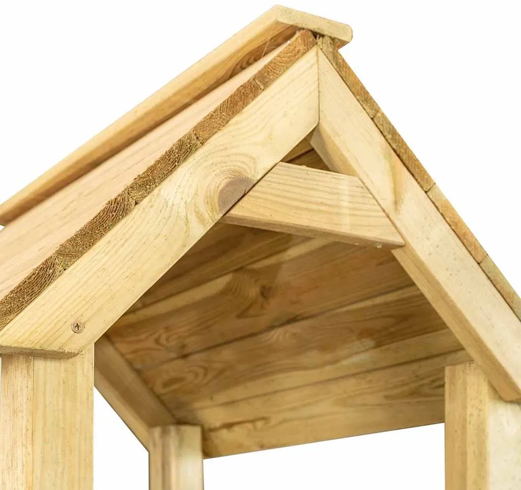vidaXL Πύργος Παιχνιδιού 285x120x226,5 εκ. Μασίφ Εμποτ. Ξύλο Πεύκου