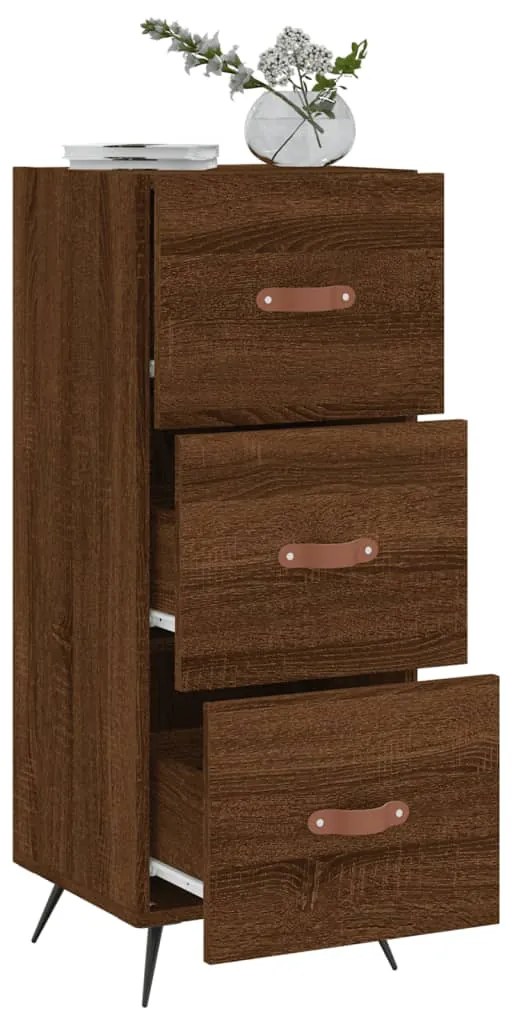 vidaXL Ντουλάπι Καφέ Δρυς 34,5 x 34 x 90 εκ. Επεξεργασμένο Ξύλο
