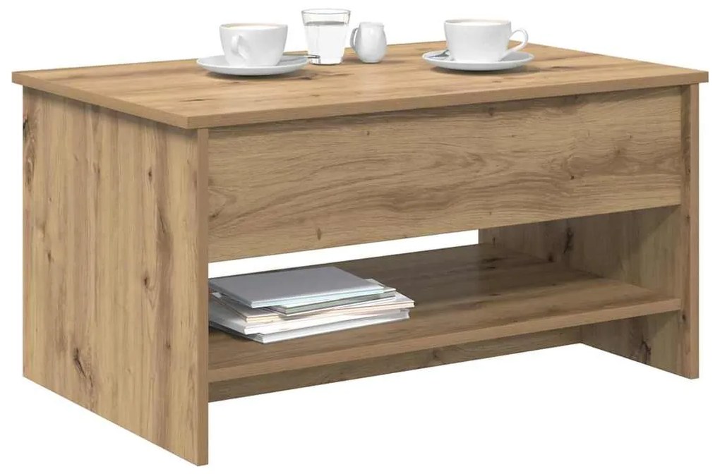 vidaXL Τραπεζάκι σαλονιού Artisan Oak 80 x 50,5 x 41,5 εκ