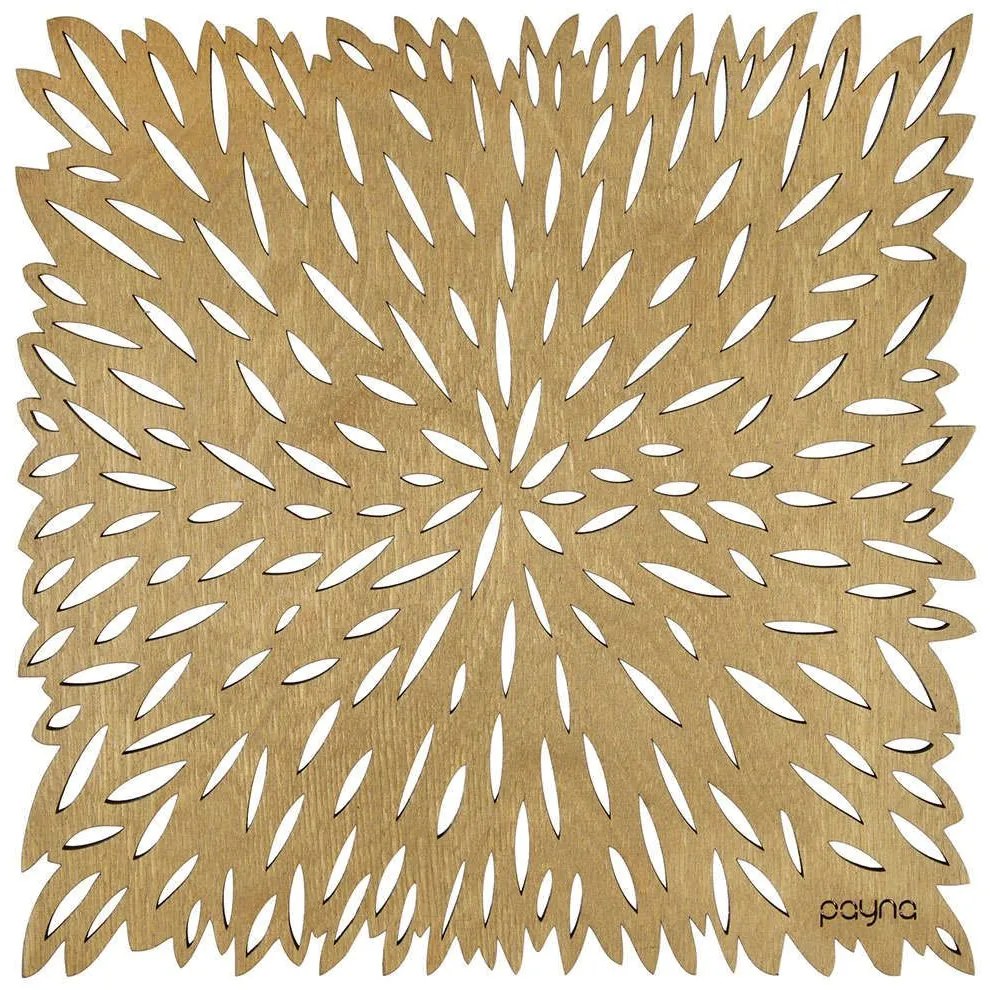 Σουπλά Pointy (Σετ 4Τμχ) 790PYN1133 36x36cm Honey Hermia Ξύλο