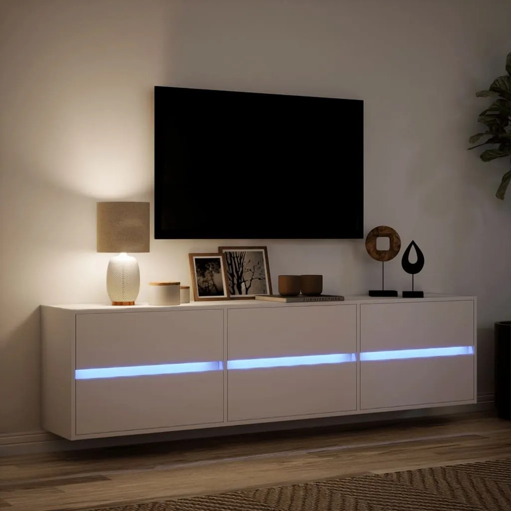 ΈΠΙΠΛΟ ΤΟΙΧΟΥ ΤΗΛΕΟΡΑΣΗΣ ΜΕ LED ΛΕΥΚΟ 180X31X45 ΕΚ. 3307933