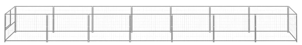 vidaXL Σπιτάκι Σκύλου Ασημί 7 μ² Ατσάλινο