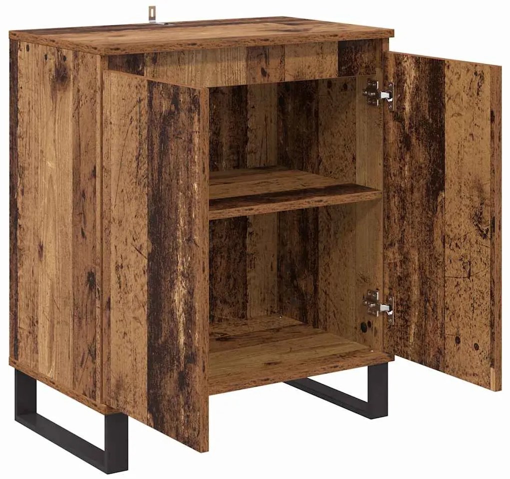 vidaXL Πλαϊνό γραφείο Παλιό Ξύλο 60 x 35 x 70 cm Επεξεργασμένο ξύλο