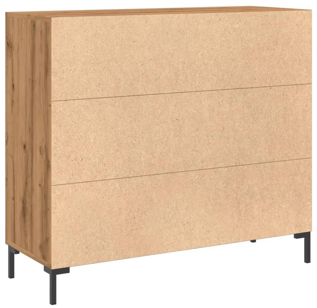 vidaXL Ντουλάπι Αρτισιανή Δρυς 90 x 34 x 80 εκ. από Επεξεργασμένο Ξύλο