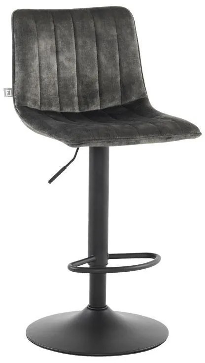 Σκαμπό Μπάρ FL1020 Fylliana Λαδί - Ανθρακί - Μαύρο 43x48x112 εκ. 2αδα