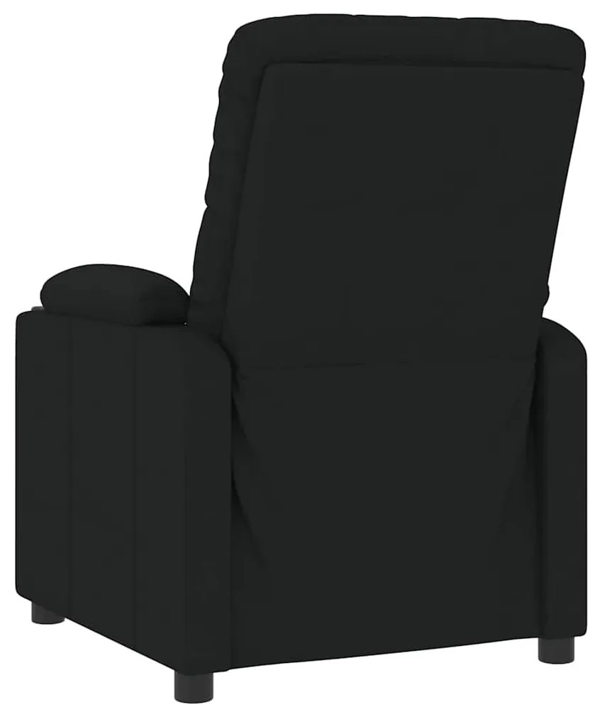 vidaXL Πολυθρόνα Ανακλινόμενη Μαύρη Υφασμάτινη