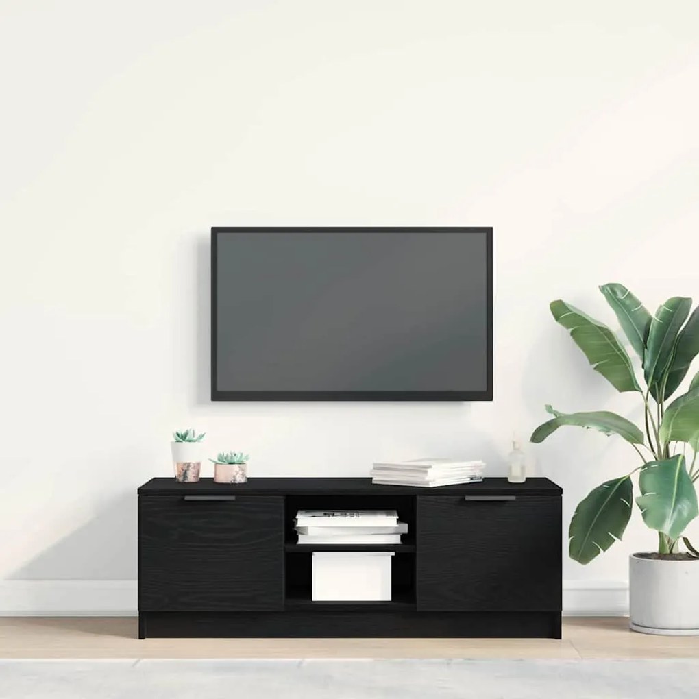 vidaXL Ντουλάπι TV Μαύρο 102 x 35 x 36.5 εκ Επεξεργασμένο ξύλο