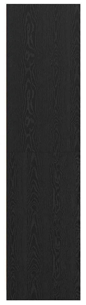 vidaXL Ντουλάπι με ράφι Μαύρη δρυς 50 x 50 x 200 cm Επεξεργασμένο ξύλο