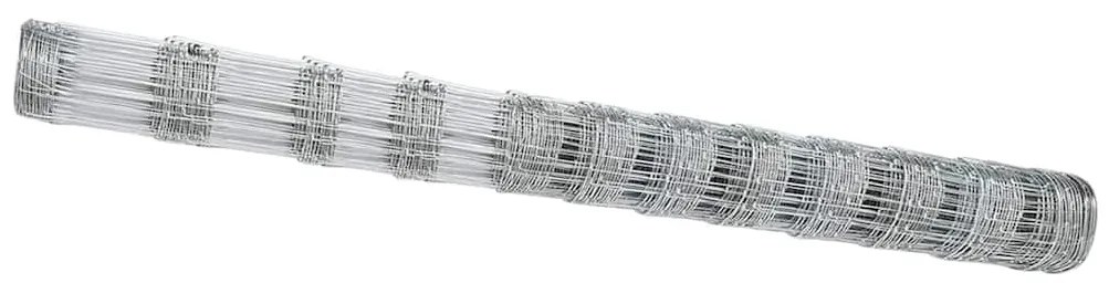 vidaXL Περίφραξη αγρού Ασημί 50 x 1.4 μ Γαλβανισμένος χάλυβας