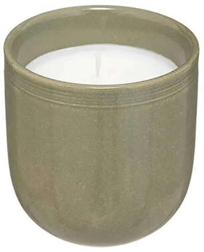 Αρωματικό Κερί Σε Ποτήρι Tonka 07.187626B 8,2x8,2x9,3cm 195gr Olive Κερί