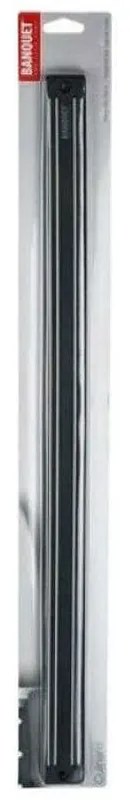 Βάση Μαχαιριών Μαγνητική Culinaria BQ25108000 33cm Black Banquet Metal
