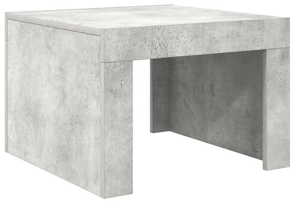 vidaXL Τραπεζάκι Σαλονιού Γκρι Σκυρ. 50x50x35 εκ. Επεξεργασμένο Ξύλο