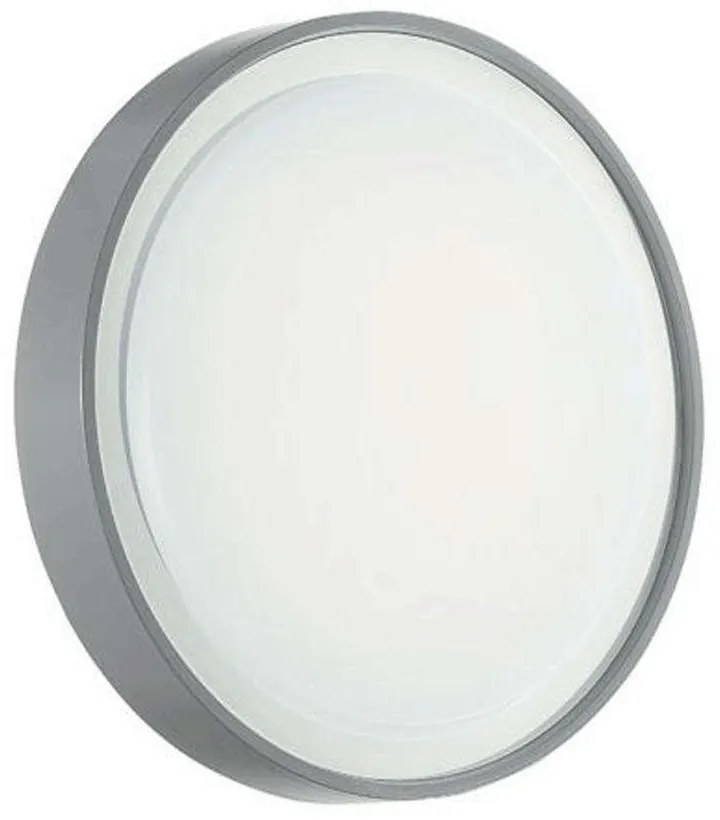 Φωτιστικό Οροφής - Πλαφονιέρα Aidi PL.AIDI/GRIGIO Φ26x4,5cm 15W Led 4000K Grey Ondaluce ABS