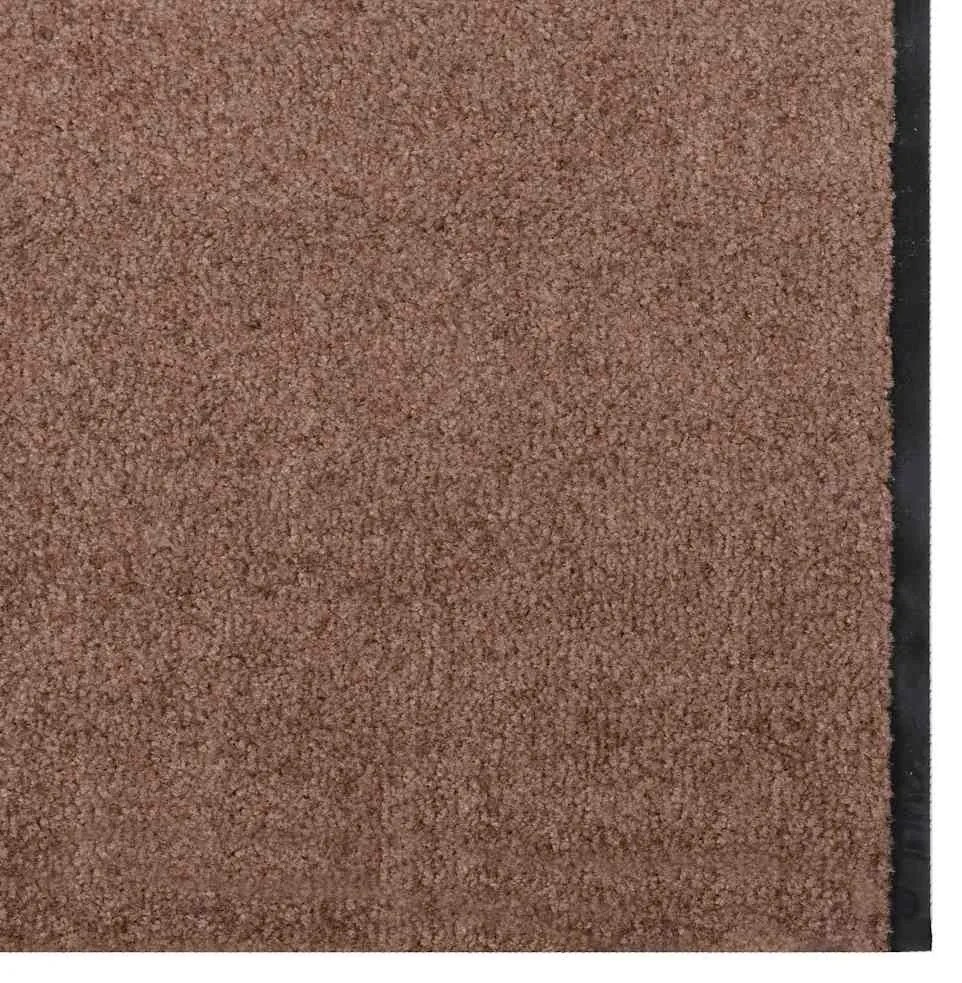 vidaXL Χαλάκι Εξώπορτας Καφέ και Μαύρο 120 x 400 cm