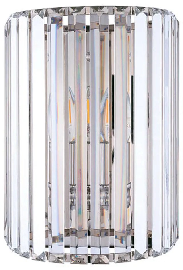 Φωτιστικό Τοίχου - Απλίκα Boston 8153 1x40W E14 Chrome Nowodvorski Metal, Glass