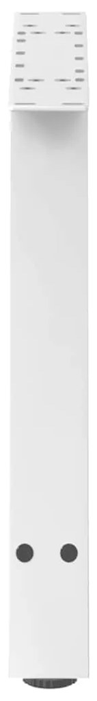 vidaXL Πόδια Τραπεζιού Σαλονιού Σχήματος Α 2 τεμ. Λευκά 60x(42-43) εκ. Ατσάλι