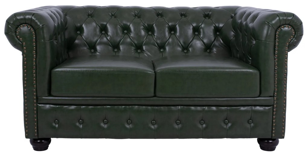 ΚΑΝΑΠΕΣ 2ΘΕΣΙΟΣ T.CHESTERFIELD HM3010.08 ΤΕΧΝΟΔΕΡΜΑ ΚΥΠΑΡΙΣΣΙ 150x90x72 εκ. - HM3010.08