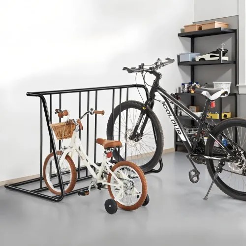 VEVOR Floor Bike Rack for 3-Inch Tire Width Grid Bike Rack 6-Bicycle Capacity